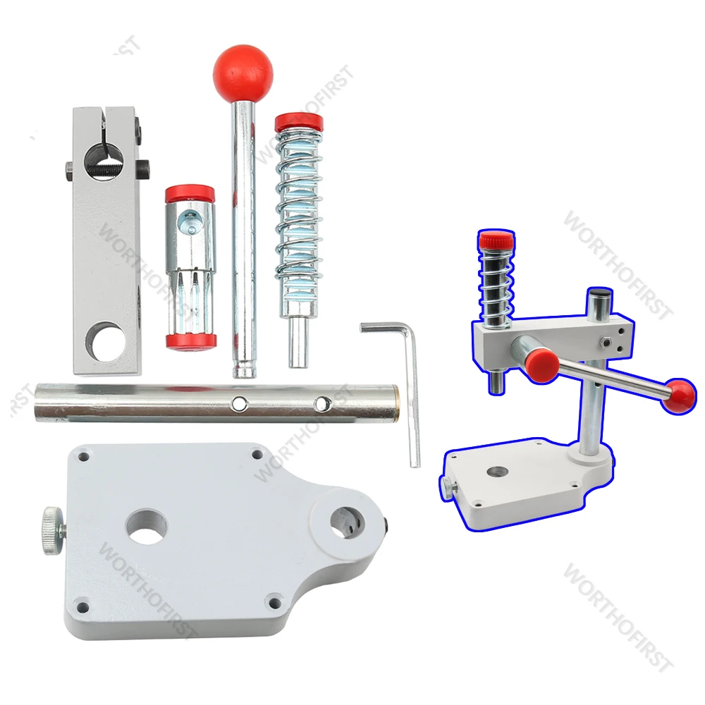 Prensa manual multifuncional para sello en relieve personalizado, botón de tela cubierto cóncavo, accesorios hechos a mano para artesanía de cuero DIY