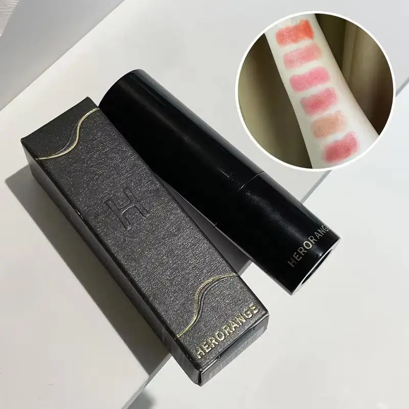 HERORANGE 3.5g Low Saturation Light Lipstick Multi Purpose Moisturizing Natural Mirror Finish Lip Balm Tint