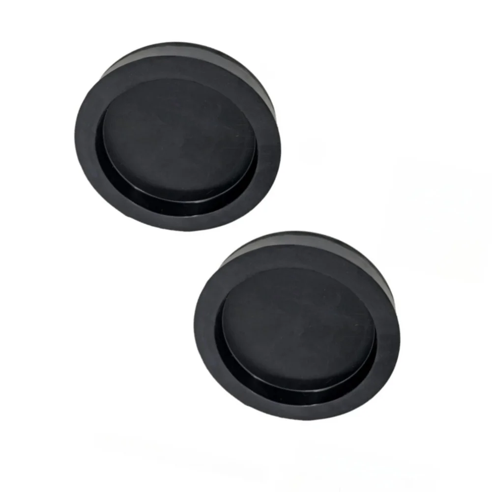 2 Pack Rubber Vibration Dampening Pads for Equipment Feet 10.2cm Outer 7.9cm Inner Diameter Floor Scratch Protector
