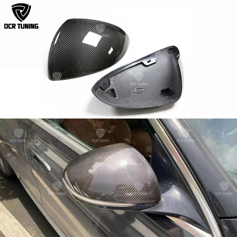 

Dry Carbon Fiber Mirror cover For Mercedes 2021 New C E S GLC W206 W214 W223 RearView Side Mirror caps Replacement Add on type