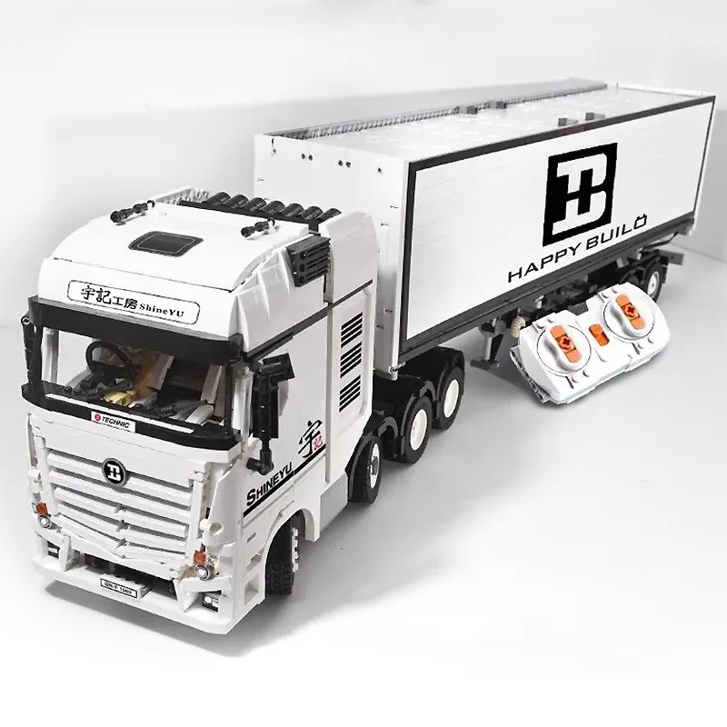 Technisches RC City Automobile großes Modell YC-QC007 LKW Schleppkopf Bausteine Ziegel Puzzle DIY Spielzeug Weihnachtsgeschenke für Kinder