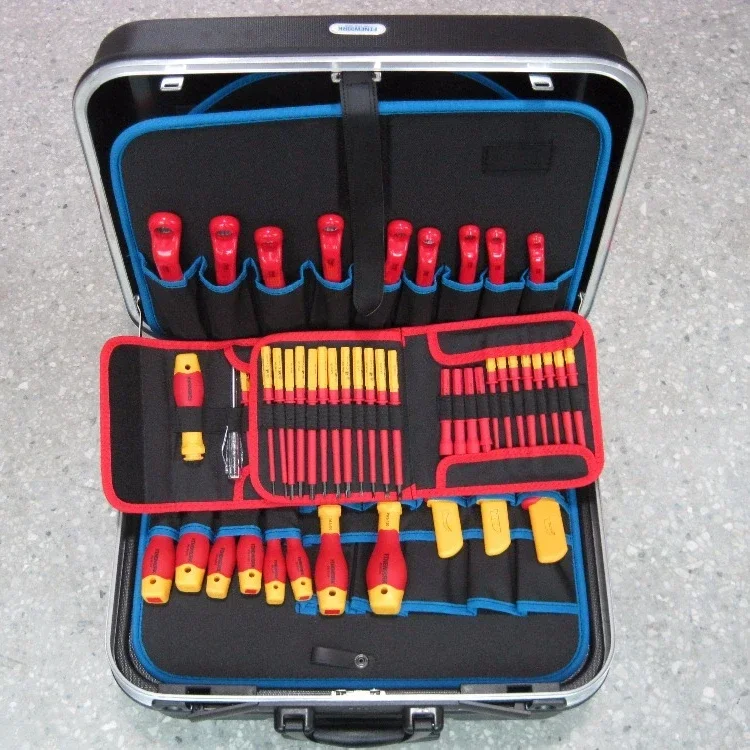 99LB106 Finework Professional Trolley Hand VDE 116PCS Insulated Tool Box Set