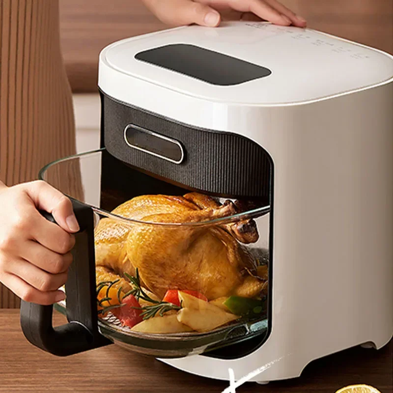 KC CB Certificado 4.5L Fritadeira de Ar Durável Fogão de Cozinha Quadrado Elétrico Multi-Função Tela de Toque Eletrodoméstico Versátil