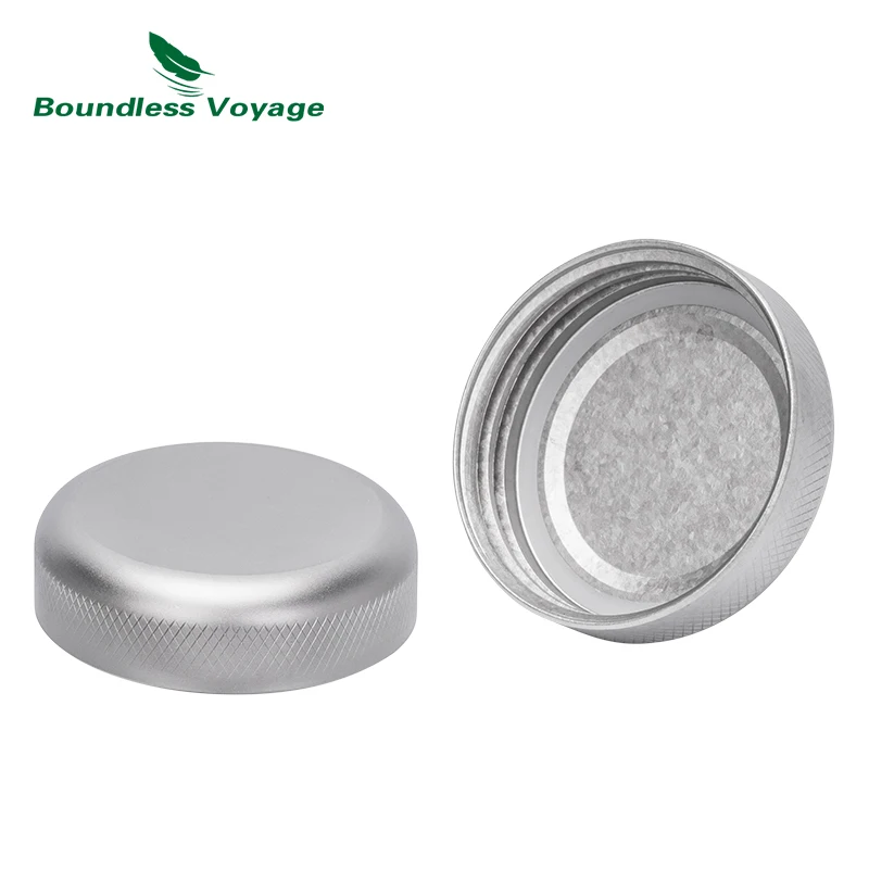 Boundless Voyage Titanium Twist Lid & PP Lockable Flip Cap, Leakproof Replacement Lid of Titanium Bottle