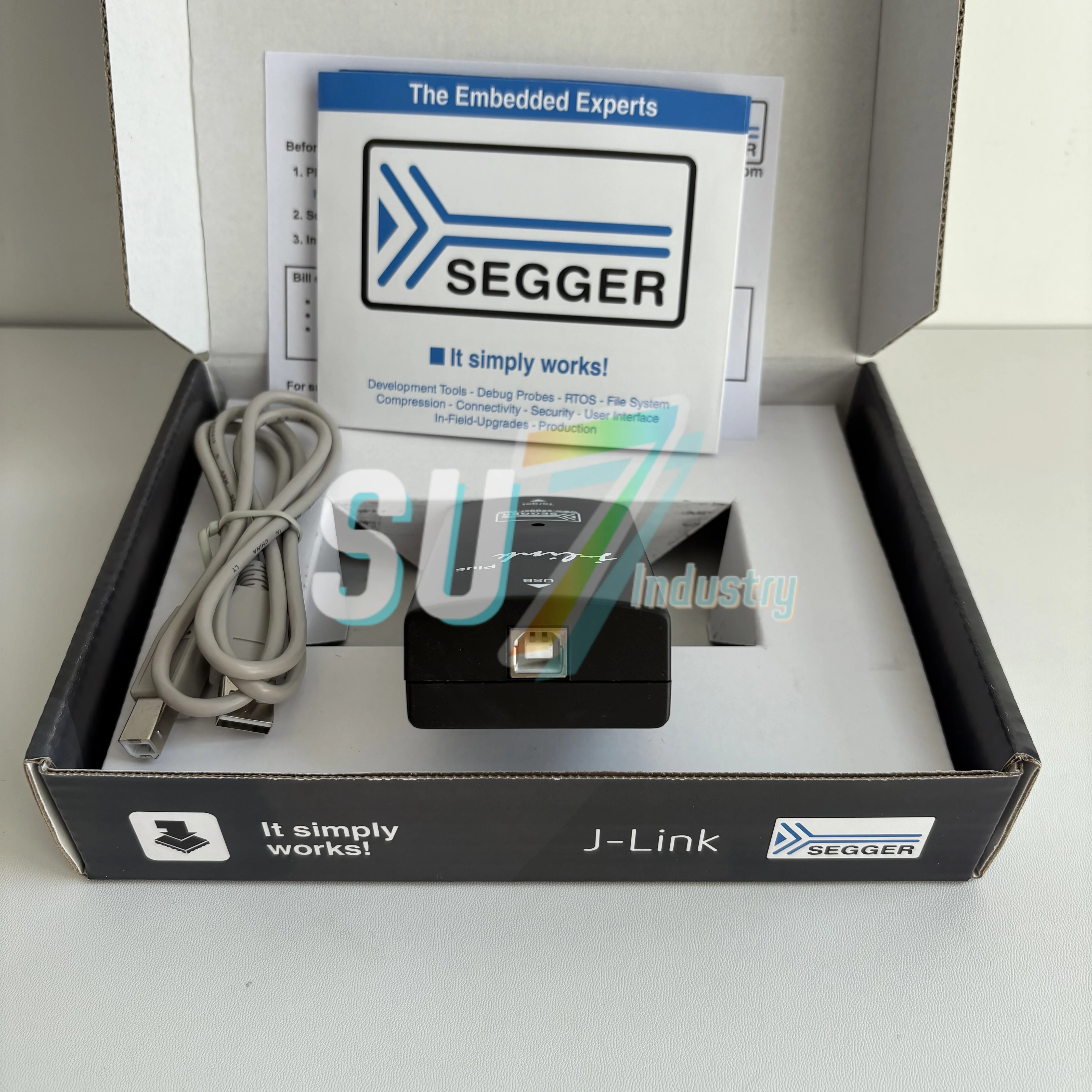 J-Link Plus 8.08.28 ใหม่ในกล่อง ดีบักเกอร์การเขียนโปรแกรมจําลอง