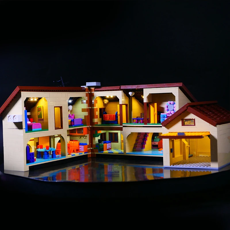 Kit luci a LED fai-da-te RC per LEGO 71006 compatibile con il Set di blocchi di costruzione della casa 16005 (solo luce a LED, senza modello di blocchi)