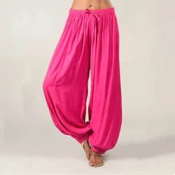 Pantalones de pierna recta de algodón para mujer, pantalón informal, urbano, europeo y americano, Harlan