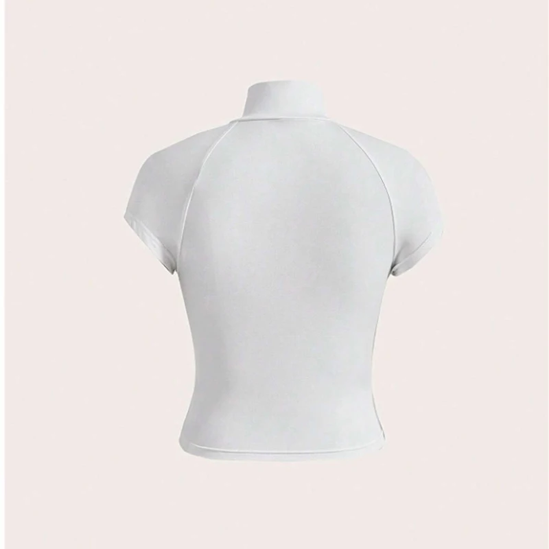 American retro western style zipper sleeveless for women in summer chic and pure desire sexy short shoulder top for spicy girls