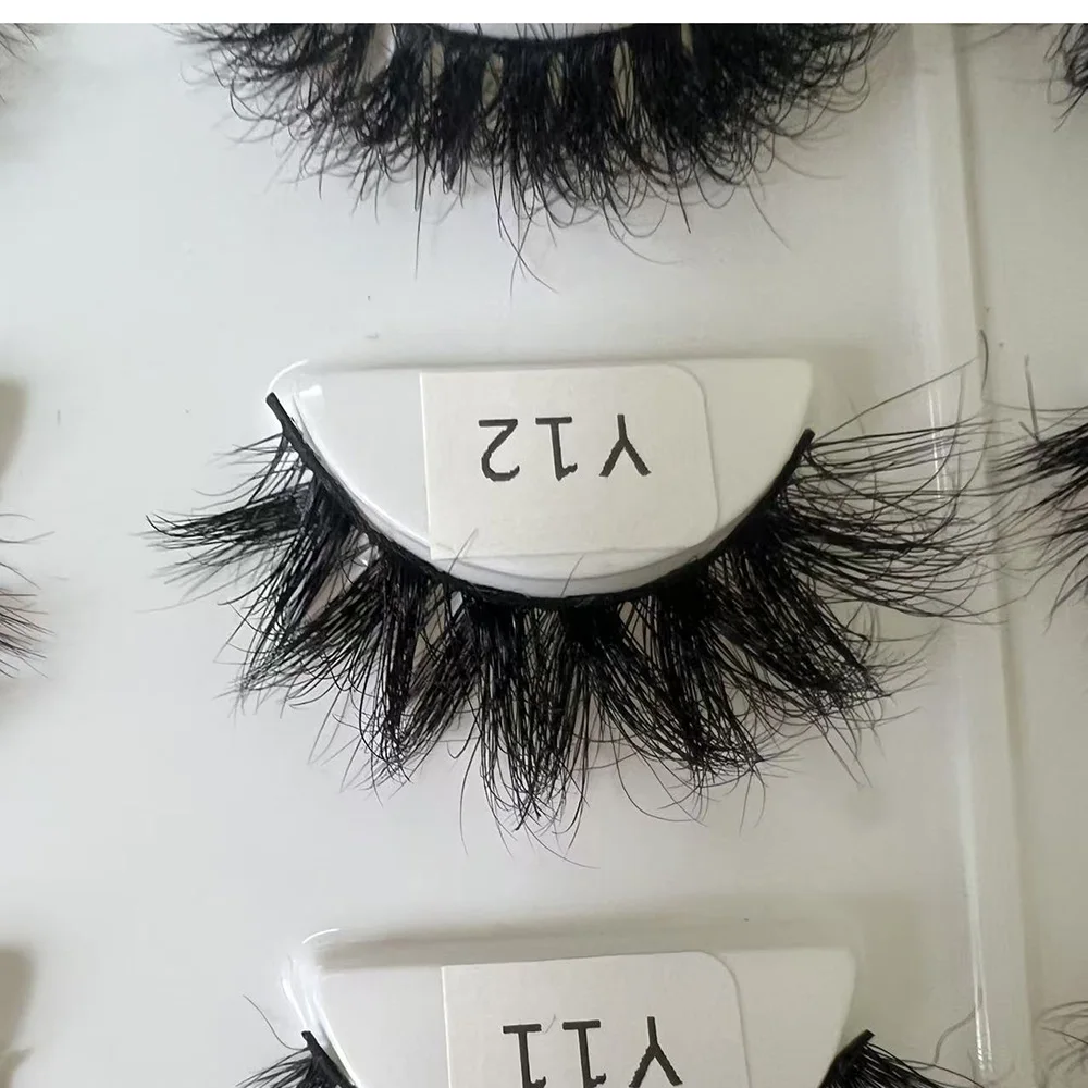 LEHUAMAO 5Dミンクつけまつげ Dカール ふわふわレイヤード メッシーミンクつけまつげ ソフトウィスピー ストリップ 再利用可能 ミンクつけまつげ メイクアップ