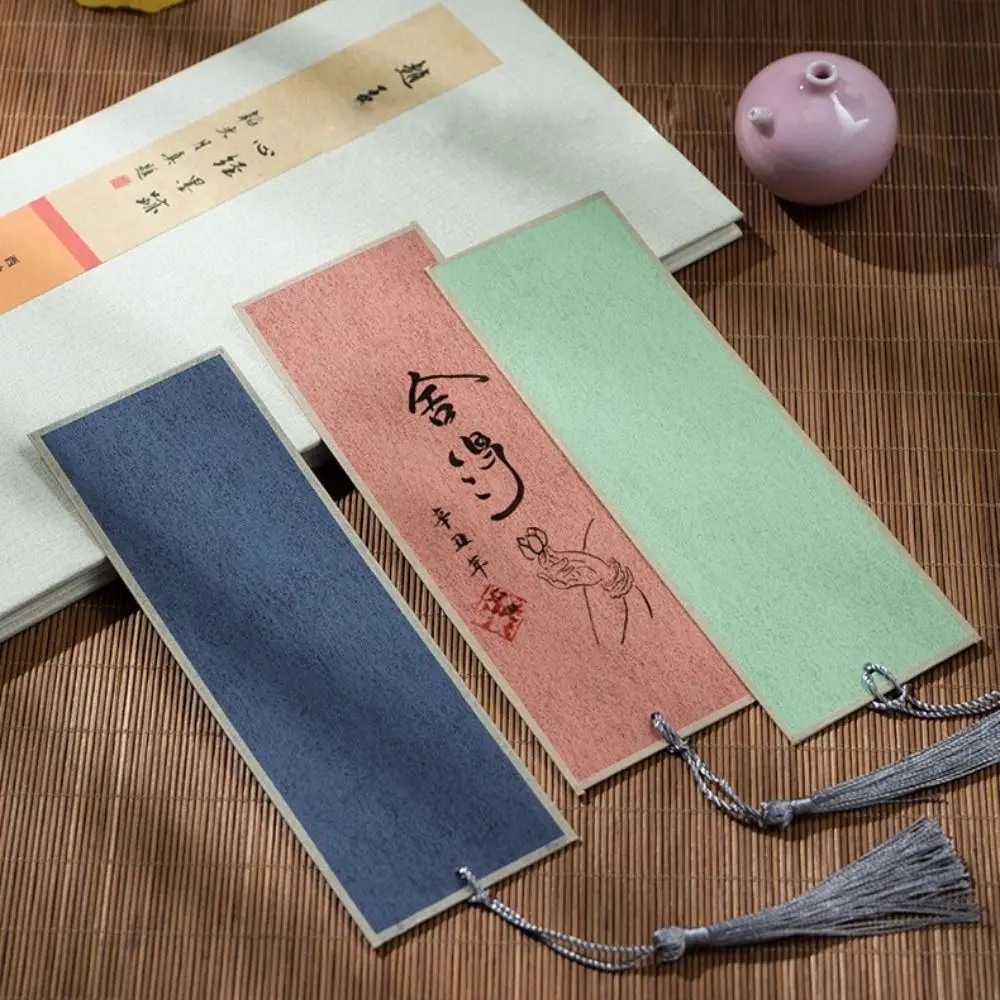 Creative Blank Writing กระดาษ Bookmark เครื่องเขียนที่คั่นหนังสือผู้ถือข้อความของขวัญเครื่องเขียน