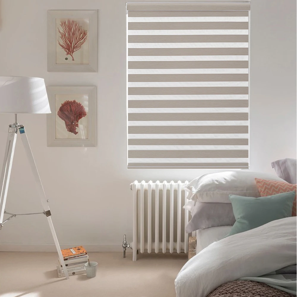 Electric Zebra Blinds for Home Decoration, Double Layer Fabric, Smart Control, Day and Night, Window Shade, USA, Canadian