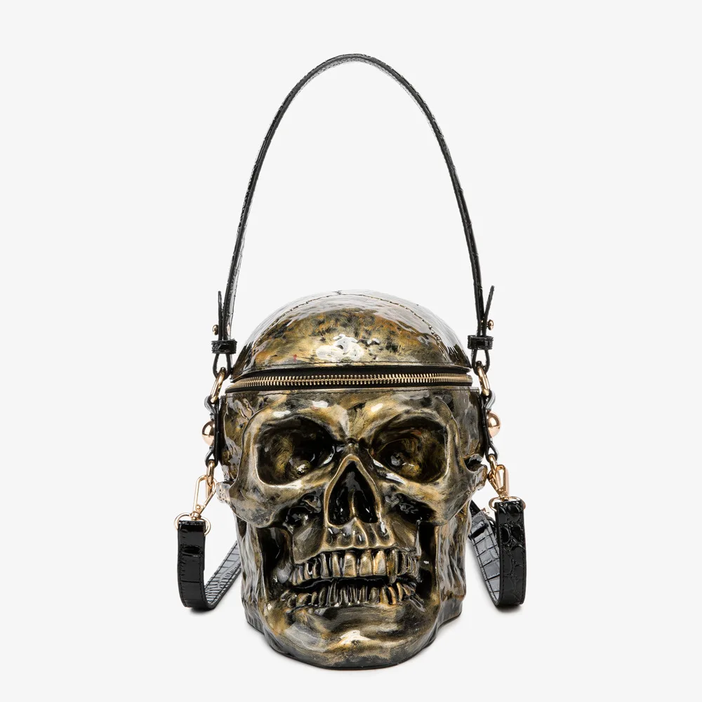 new-fashionable-unisex-skull-head-print-single-shoulder-bag-crossbody-bag-casual-simple-style-black-trendy-bag-for-men-and-women