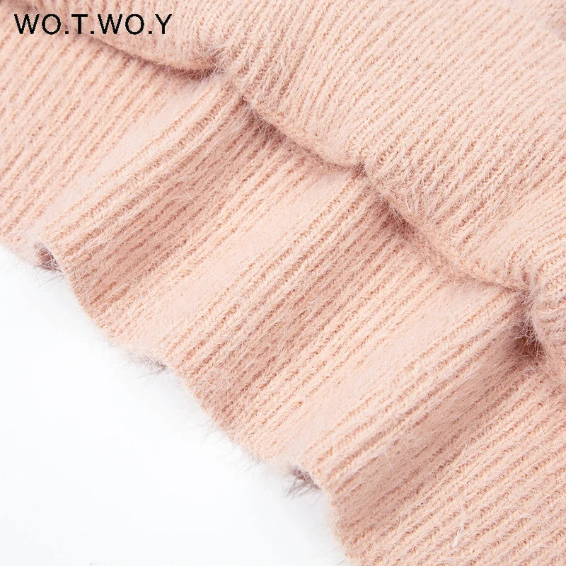 2023 Early Spring V-Neck Cashmere Sweater Women Soft Casual Basic Knitted Jumpers Female White Pink Loose Pullovers Fall
