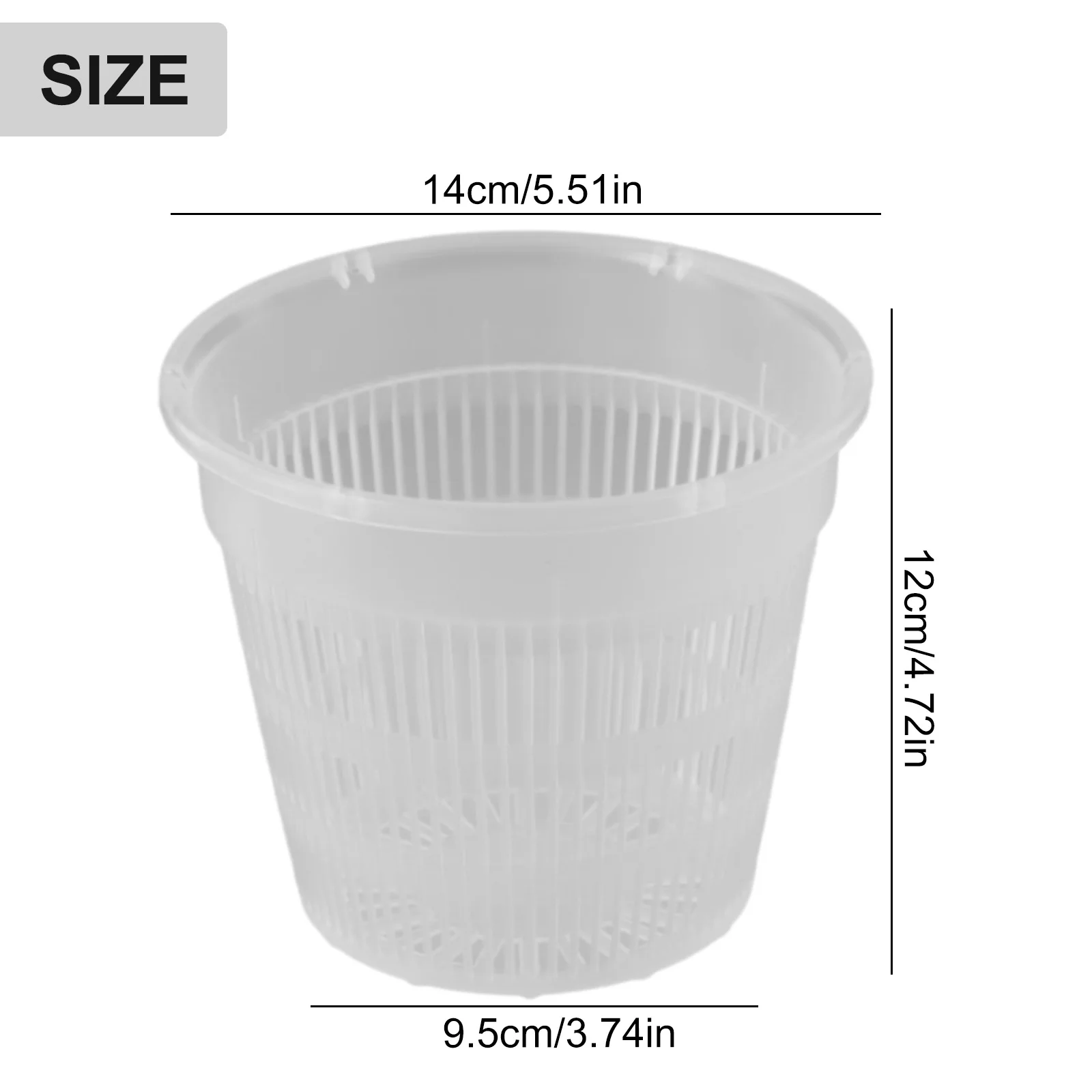 Catch Excess Water Plastic Drainage Holes Matching Saucer Specifications Clear Plastic Pots Guides Root Growth