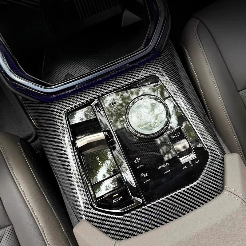 

For BMW X3 G45 2025 2026 Carbon Fiber Gear Shift Shifter Panel Cover Style Accessories