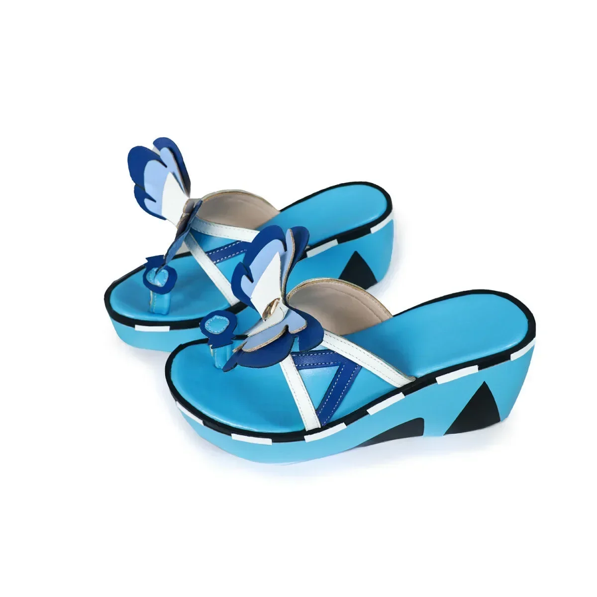Game Genshin Impact Mualani Cosplay Shoes Adult Women PU Leather Flat Shoe Costume Sandal Accessory Halloween Foot Boots Props