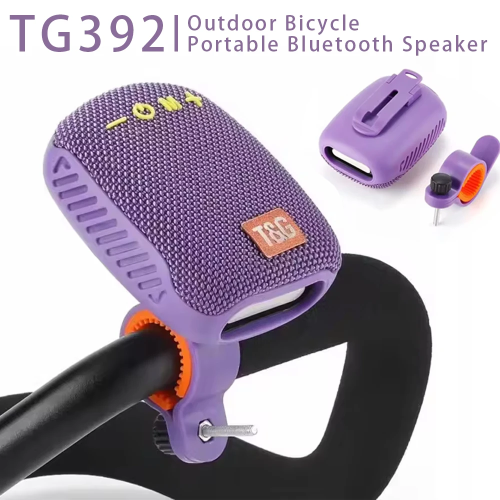 

Outdoor Bicycle TG392 Bluetooth caixa de som Portable Wireless Sound Box TWS Handlebar Speaker Waterproof Subwoofer For Scooter