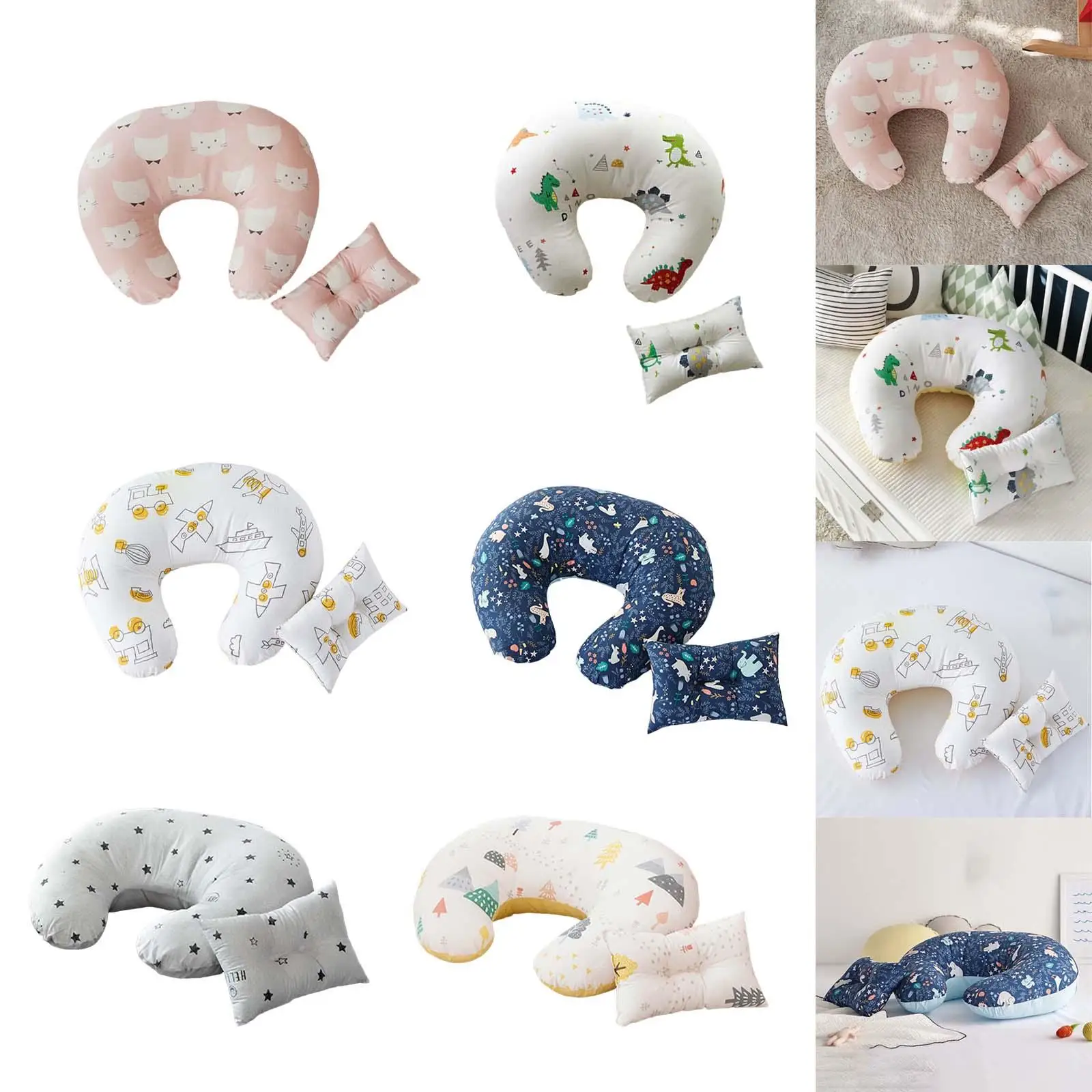 وسادة رضاعة الطفل مريحة لدعم الرضع وسادة جسم الأمومة تغذية وسادة الخصر وسادة نوم للنساء تغذية أمي #5