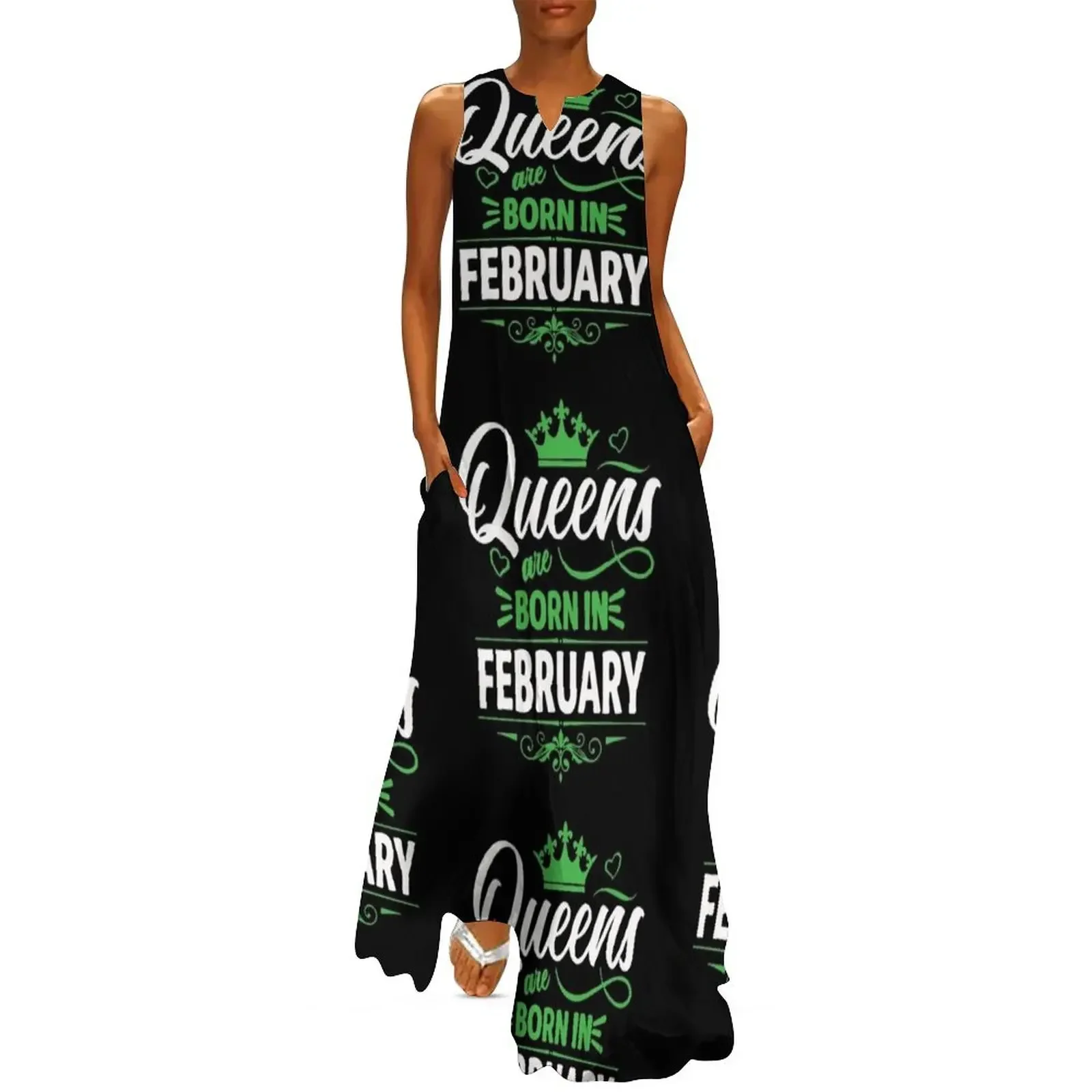 

Queens Are Born On February Long Dress dresses for prom beach dresses Dress