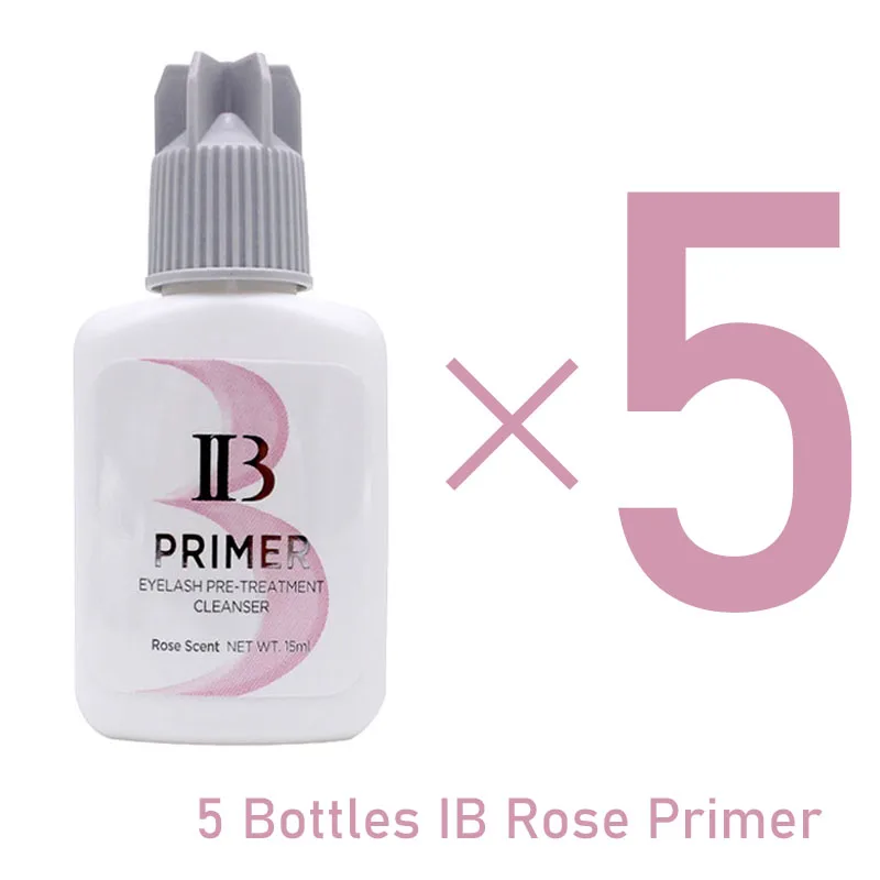 5 Bottles IBeauty Eyelash Primer Banana Rose Alcohol Free False Eyelashes Extension 15ml Makeup Tools Lava Lash Health