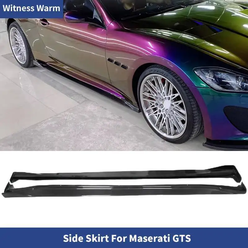 Jupes latérales en fibre de carbone FRP pour MaserSauGTS GranTurismo dehors, tablier, extensions de style Jules MC, kits de carrosserie, 4.7-2007, 2015