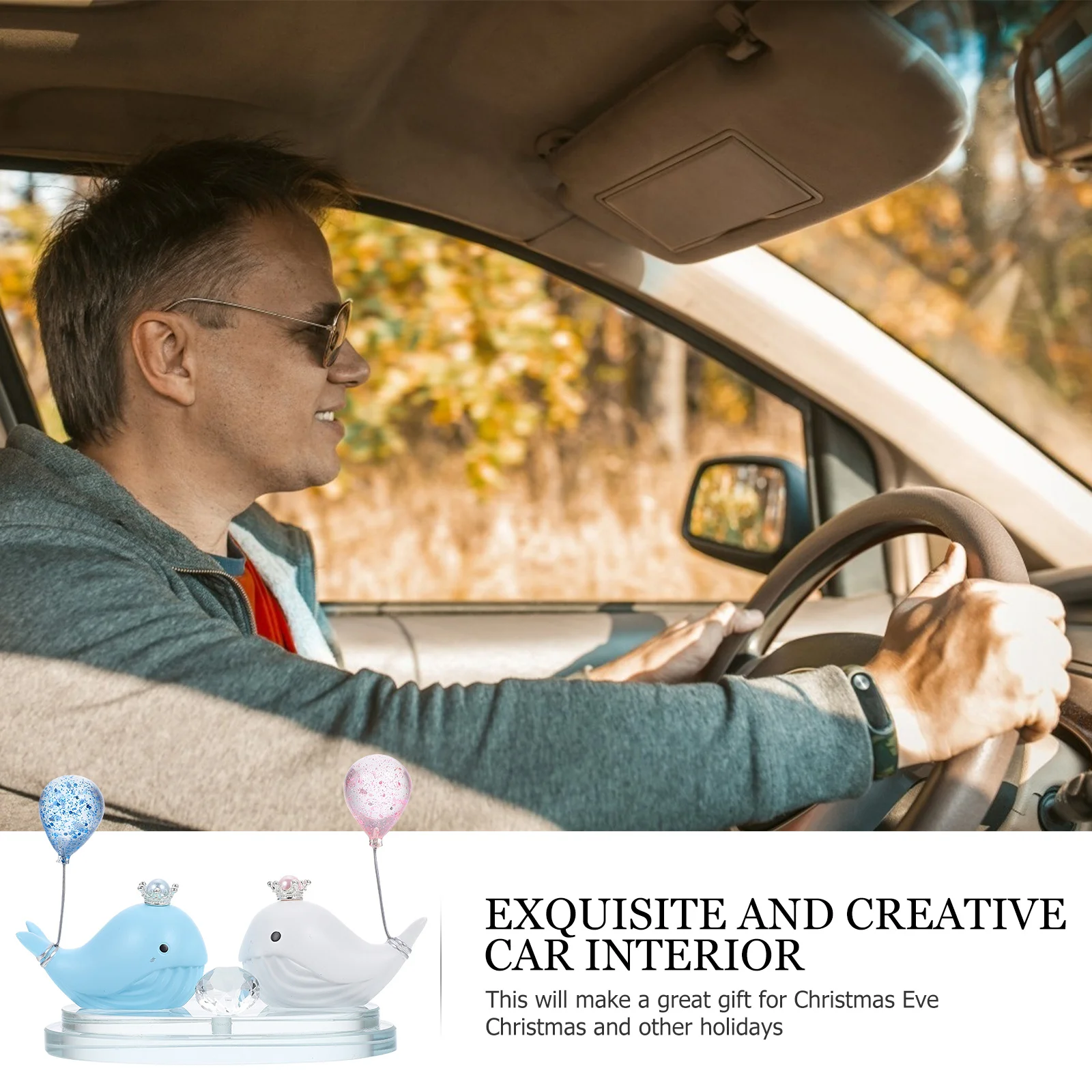 Premium Resin Dolphin Decoration for Car Interior Stylish Dashboard Adornment Home Office Desktop Decor Desktop Decoration