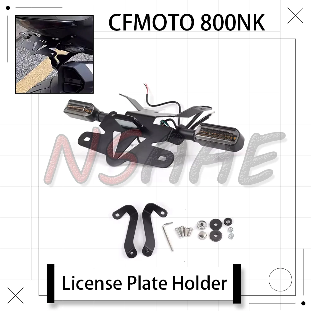 

New For CFMOTO 800NK NK800 Motorcycle Modification Short Tail License Plate Frame Rear License Plate Frame License Plate Frame