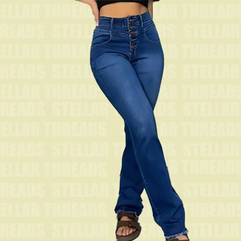 

Trendy Jeans with Leg - Enhancing Wide - Leg Design: Beautify Leg Lines, Perfect for Every Casual Look