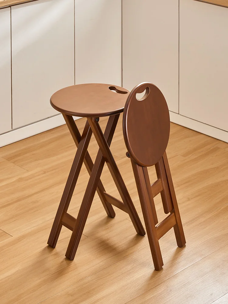 

Складной барный стул, кухонный высокий табурет, портативный круглый табурет, простая маленькая скамейка
