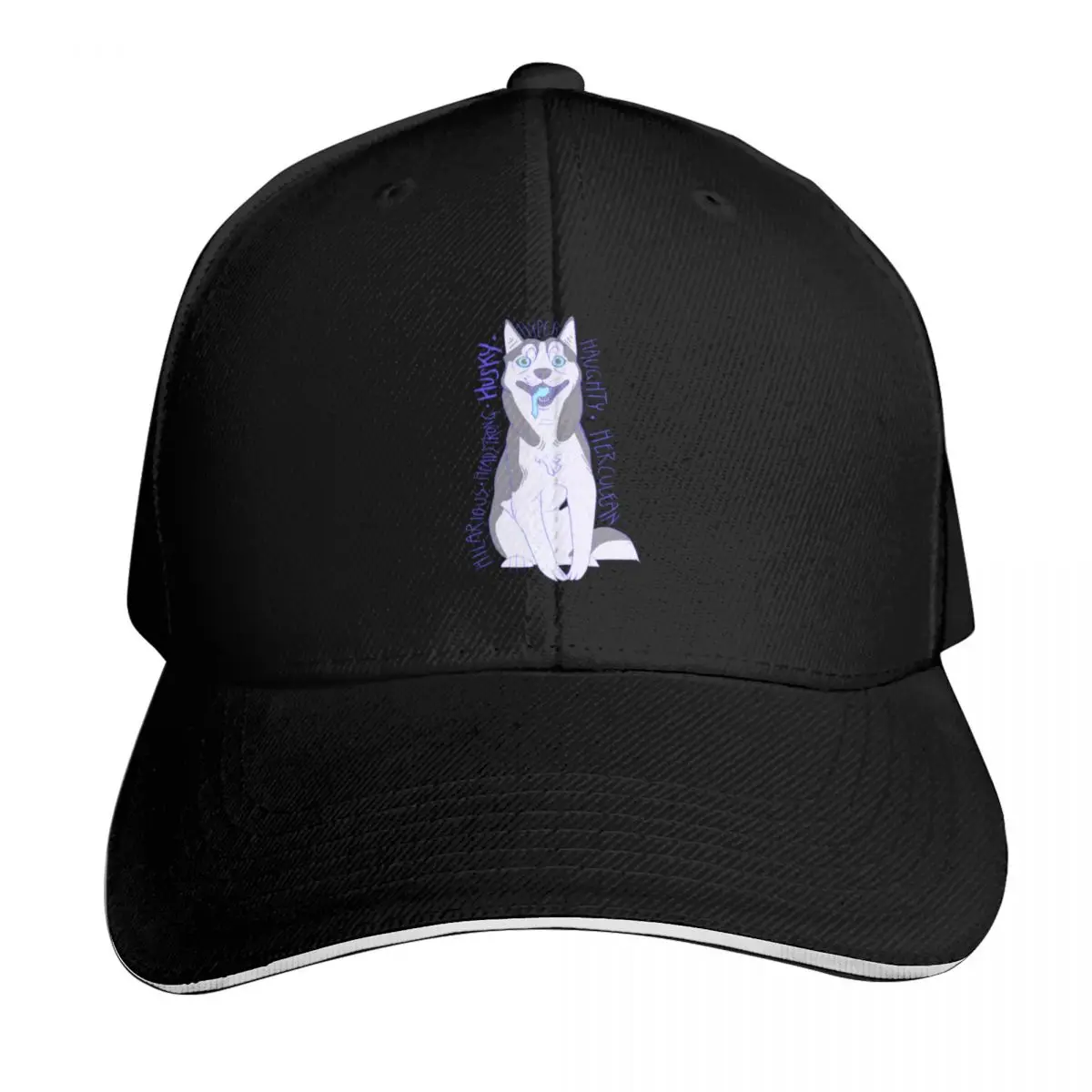 

Husky Alliteration Baseball Cap hats for men Military Tactical Cap Uv Protection Solar Hat party Hat Luxury Woman Men's