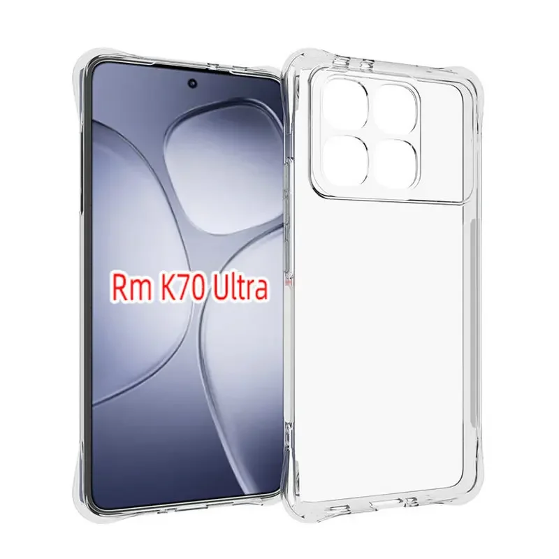 For Redmi K70 Ultra Anti-Shock HD Clear TPU Case Transparent TPU Soft Case For Redmi K70Ultra