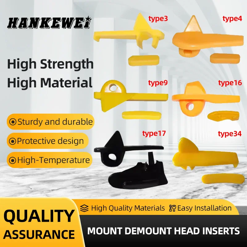 

6 Pairs Mount Demount Head Inserts For Car Tyre Changer Wheel Rim Protector Tire Dismounting Repair Helper