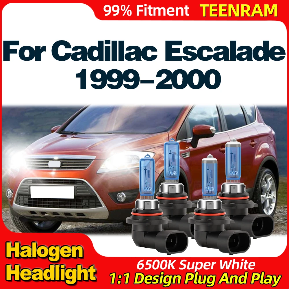 

Car Headlight Bulbs 12V Xenon Halogen Lights 200W Halogen Lamps 6500K White Canbus No Error For Cadillac Escalade 1999 2000