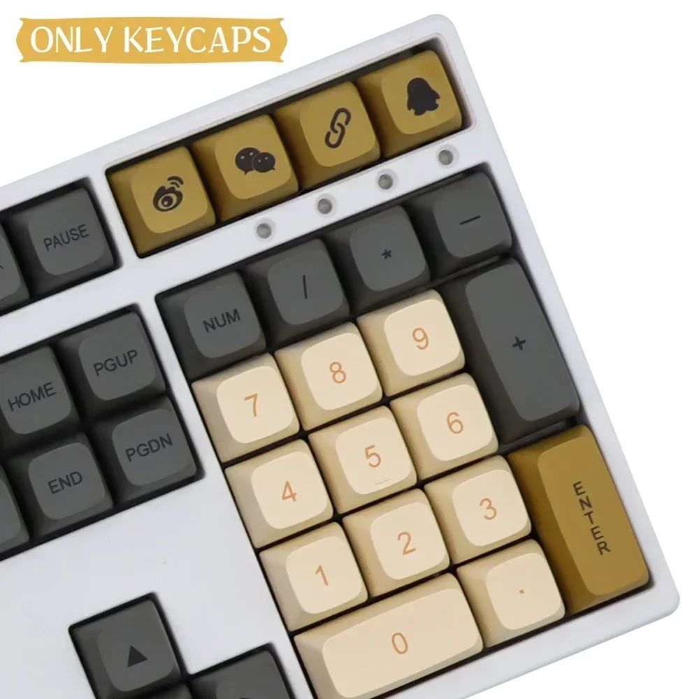 이탈리아어 키캡 AZERTY 키캡 QWERTZ PBT 키캡 XDA 프로필 ISO 레이아웃(Cherry MX 기계식 키보드용)