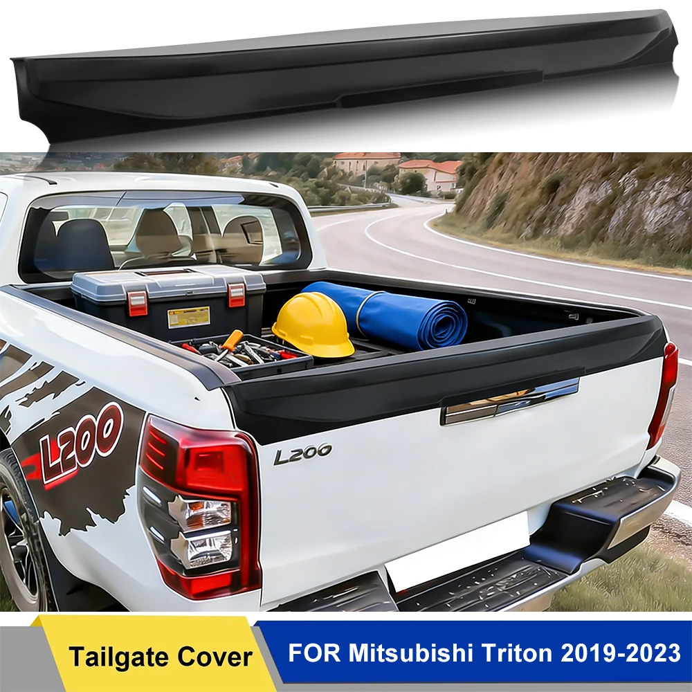 

Tailgate Protector Rail Cap Rear Spoiler Cover For Mitsubishi Triton L200 2019 2020 2021 2022 2023 Car Styling Accessories 1PC