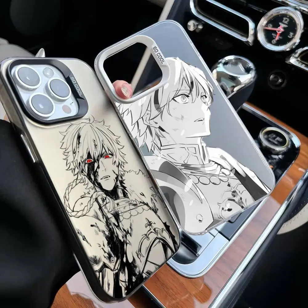 Чехол для телефона Anime Fatestrange Fake для iPhone 17, 16, 15, 14, 13, 12, 11, Mini, Pro, E, MAX, матовый, белый, цвета конфет.