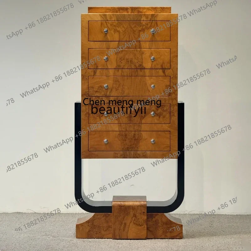 French retro chest light luxury dresser storage cabinet household bedside table dressing table integrated