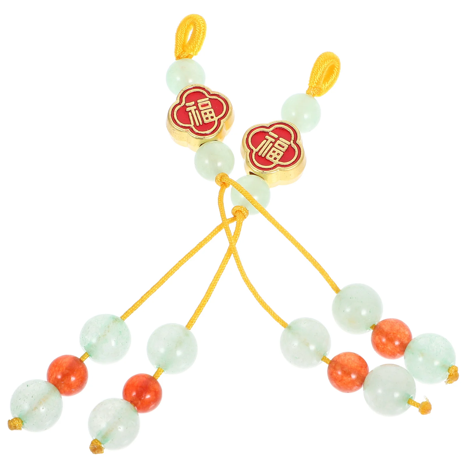 2 قطعة قلادة الصينية شرابة فنغ شوي معلقة حلية محظوظ عقدة سيارة الديكور حقيبة حفلات الزفاف سحر