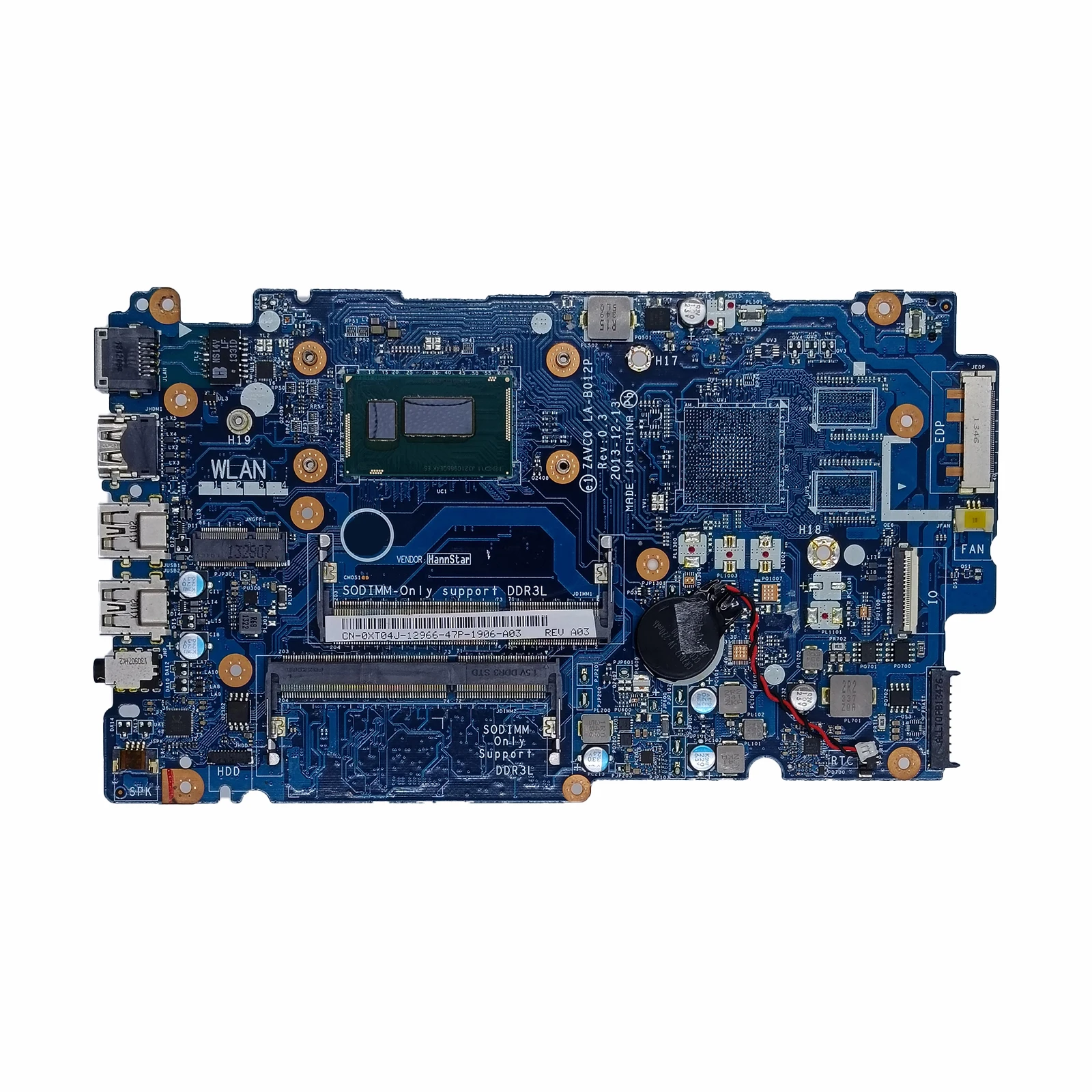 

LA-B012P для DELL Inspiron 5547 5447, материнская плата для ноутбука i3-4030U i5-4210U, материнская плата для ноутбука 0XT04J 0G1DPC