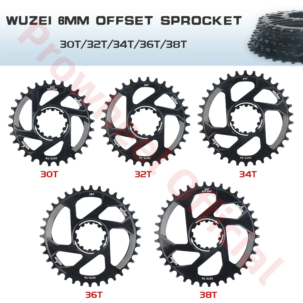 MTB Mountain Bike 1/3/6MM Offset 30T/32T/34T/36T/38T/40T Crown Bicycle Chainring for 11/12S NX XX XO GX Crank Parts