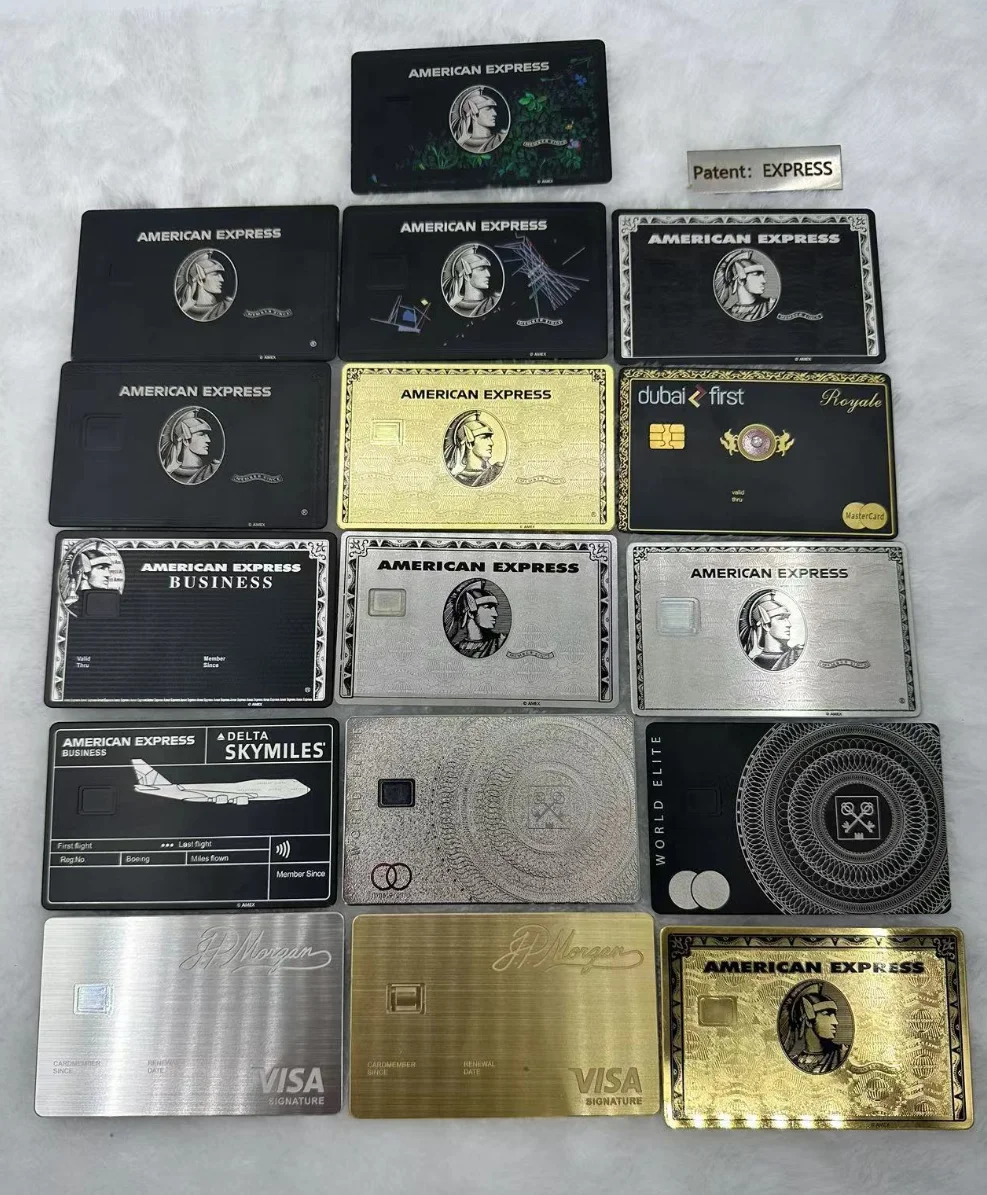 

Custom Express centurion black card member black gold universal access to high-end props platinum card high-grade