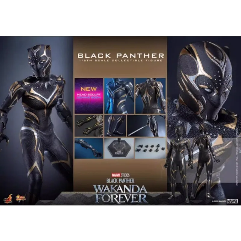 In Stock Original Hot Toys MMS675 BLACK PANTHER 1/6 Movie Character Model Art Collection Toy Gift