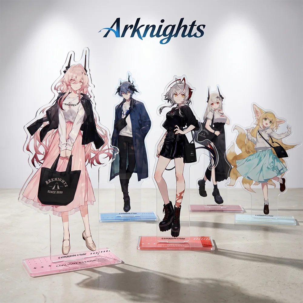 

Arknights Lappland the Decadenza Texas the Omertosa 15CM Acrylic Stand keychain Cute Anime Figure Desk Decor peripheral gifts