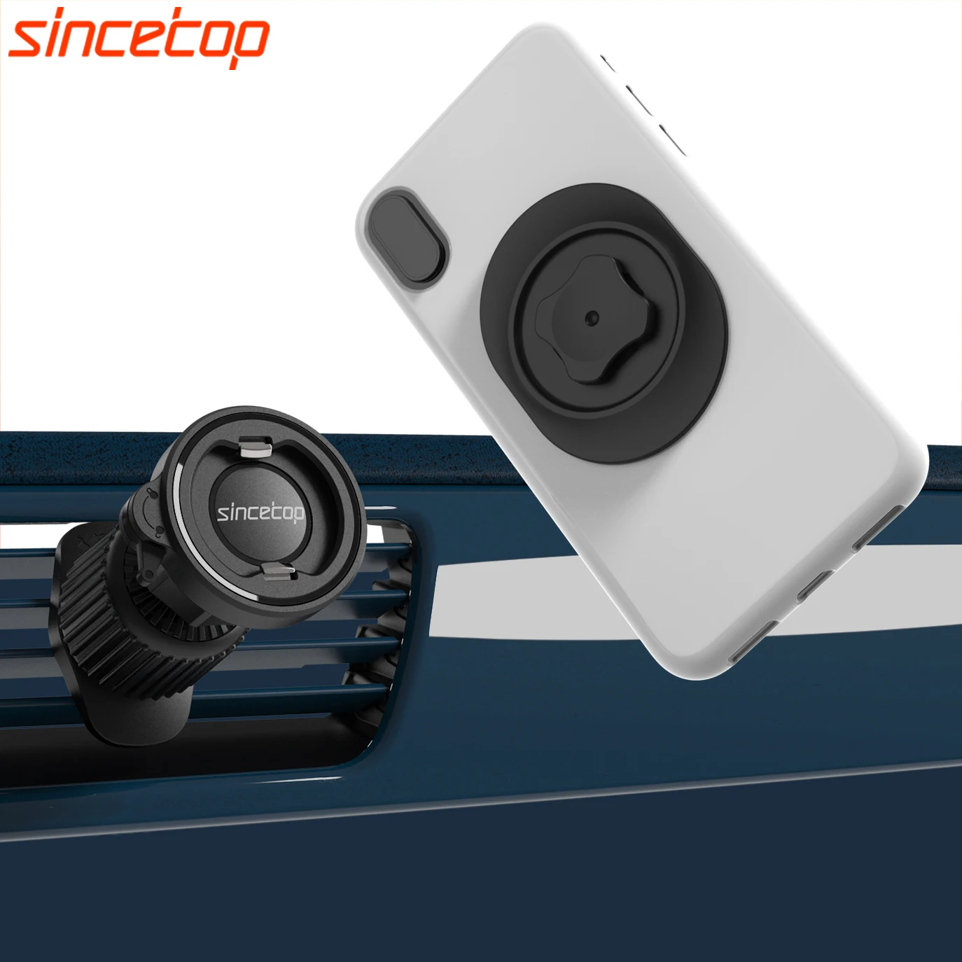 Car Vent Phone Holder,Car Phone Air Vent Hook Mount,  One Hand Quick Mount & Release Clip Cell Phone Stand In Car GPS