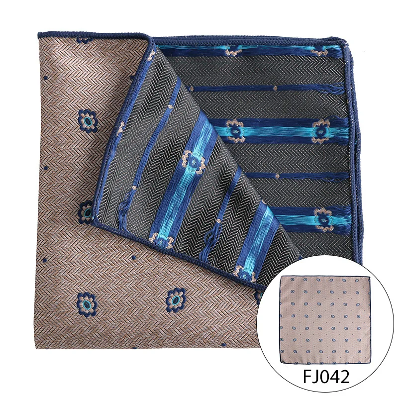 Mannen Pocket Vierkante Suits Hanky Voor Mannen Plaid Mens Zakdoeken Casual Pak Vierkante Zakdoek Handdoeken Voor Party 25X25 Cm