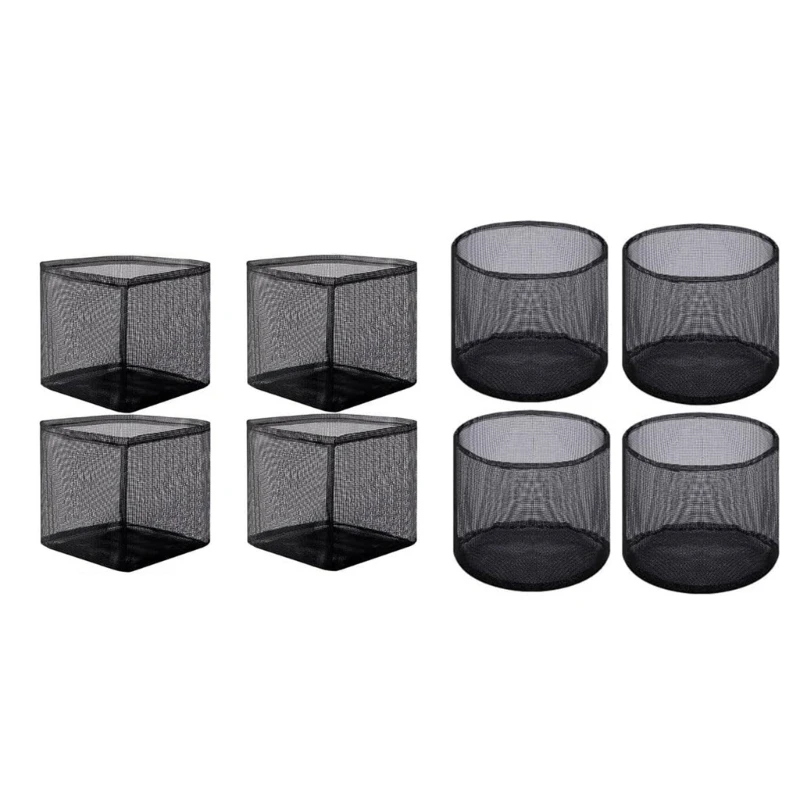 

4Pcs Plant Pots for Pond Aquatic Plant Pot Reusable Fabric Plant Pots Square/Round Pots for Aquatic Plant 601C