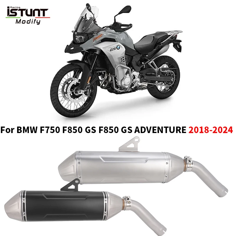 Slip For BMW F750 GS F850 GS F850 GS ADV Adventure Motorcycle Exhaust System Escape Moto Removable DB Killer Modified Muffler