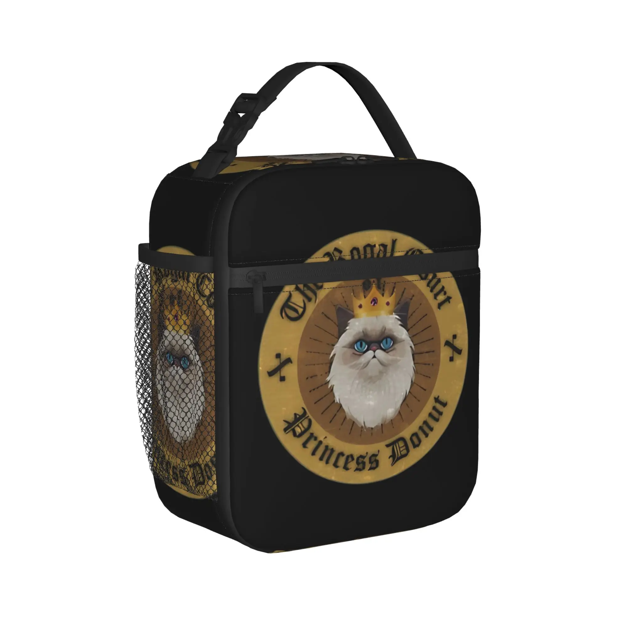 Dungeon Crawler Carl Lunch Bag Princess Donut Fun Lunch Box Outdoor Picnic Convenient Tote Food Bags For Girls Cooler Bag