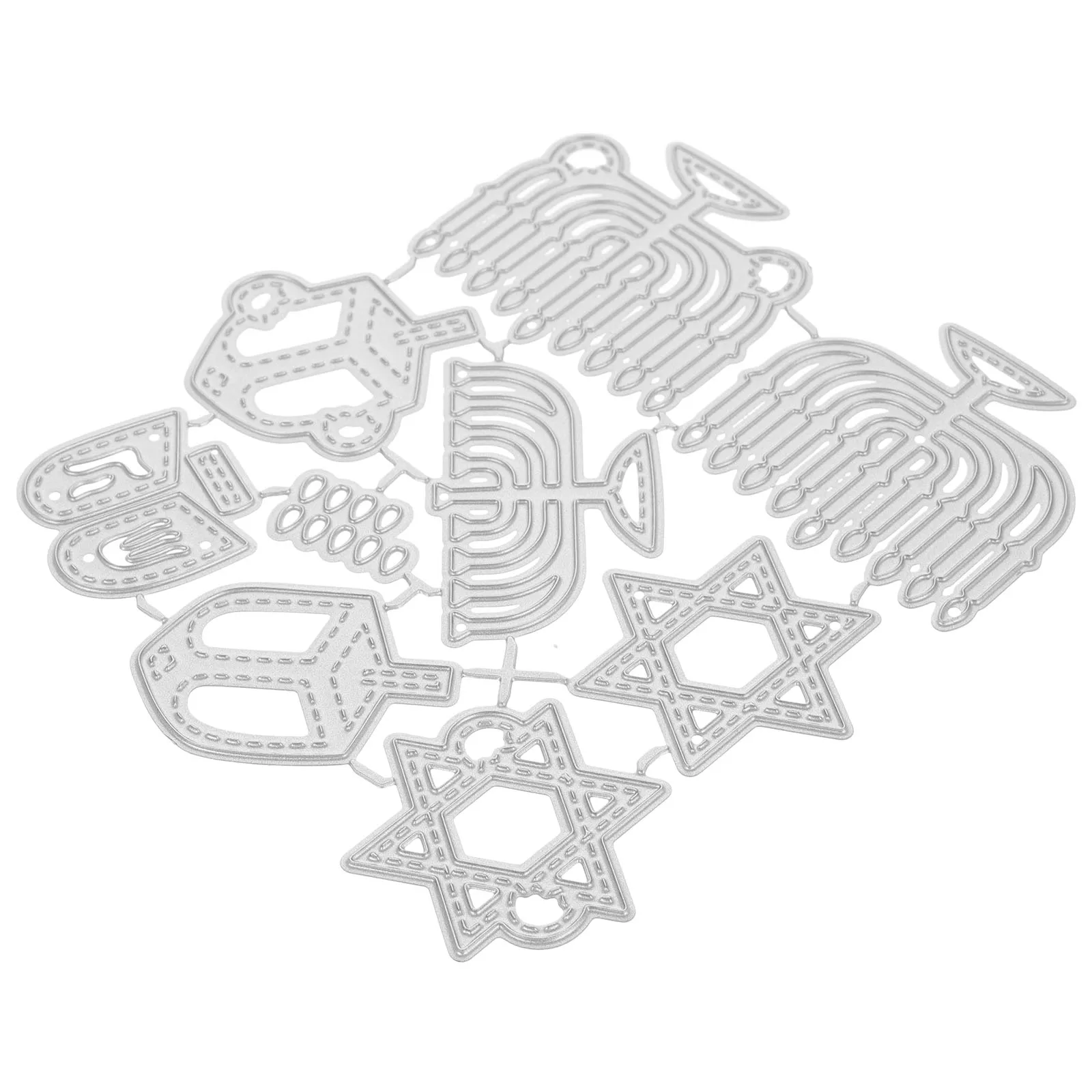

Creative Hanukkah Metal Cutting Craft Stencil For Diy Scrapbooking Card Making Decorative Embossing Paper Dies Reusable