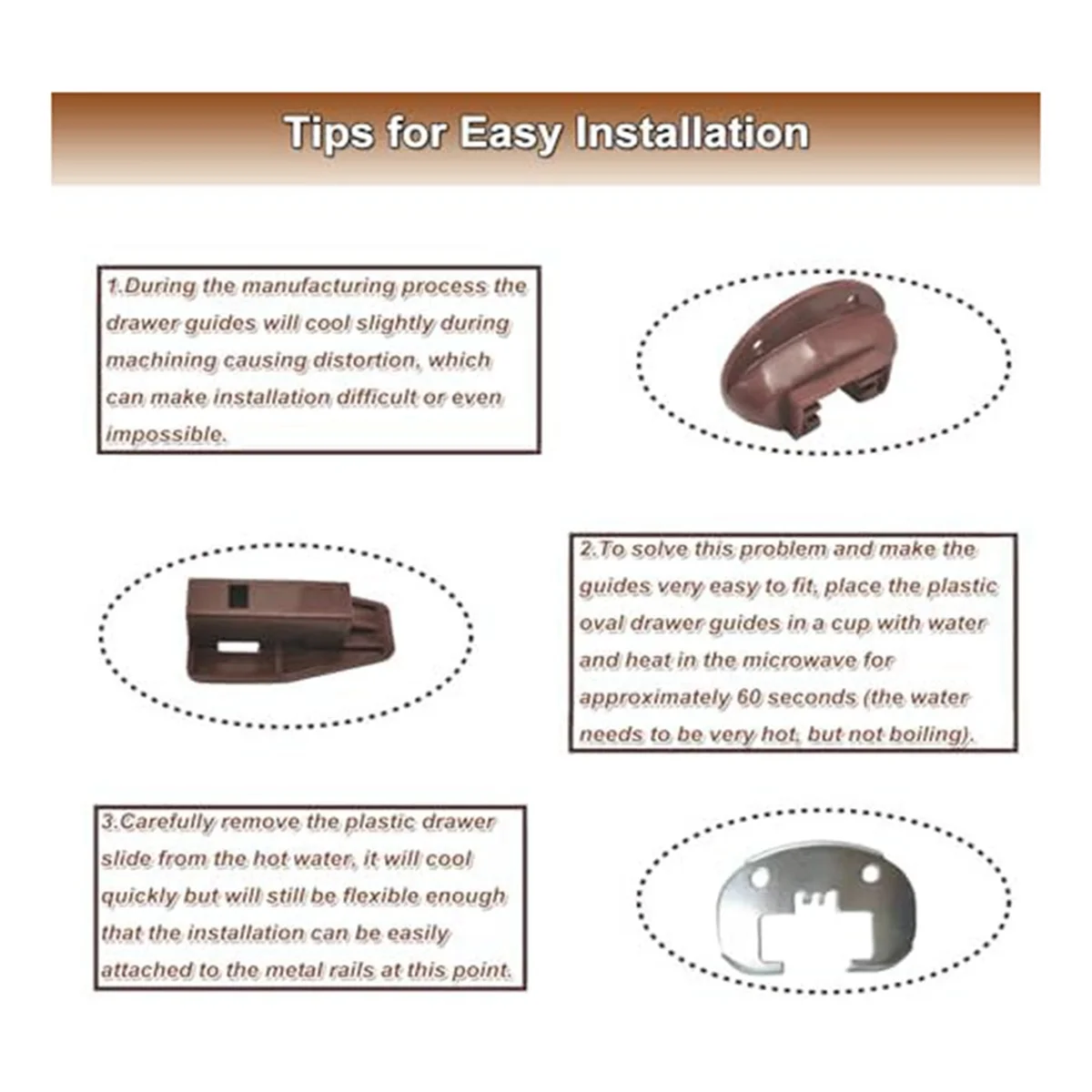 Новый комплект запасных направляющих для Kenlin Rite-Trak II, часть 1688, с металлической задней частью и упорами для ящиков с роликами